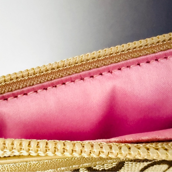 Coach Tan and Gold Tablet Sleeve - Picture 3 of 6